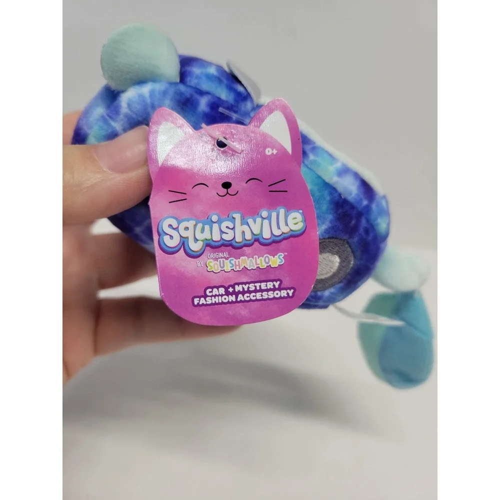 Squishville by Squishmallows Blue‎ Tie Dye Plush Car Mystery Accessory Series 9
